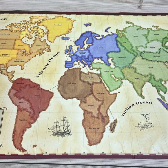 VTG Risk Board Game 1993 by Parker Brothers World Conquest Game - 98% Complete - Picture 5 of 16